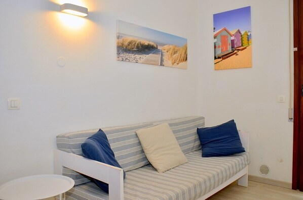 Apartment, 1 Bedroom, Balcony, Ocean View | Living area - Beachfront Two-room Apartment-beahost (San Michele al Tagliamento)