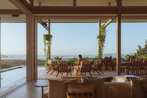 Outdoor dining - Stunning Eco Villa with Ocean Views and Staff     @ Reserva Conchal (Cabo Velas)