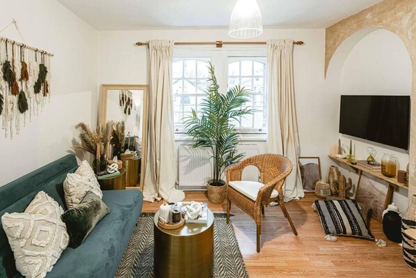 Appartement | Woonruimte | Een open haard