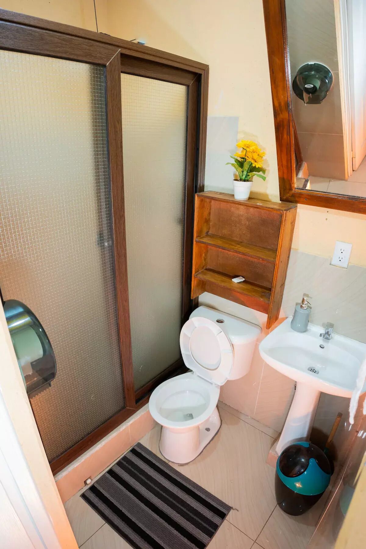 Handdoeken, zeep, shampoo, toiletpapier