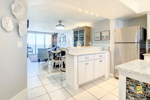 Apartment, 2 Bedrooms, Balcony, Ocean View | Private kitchen - Oceania Beach Club Beachfront Condos (New Smyrna Beach)