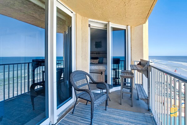 Apartamento, 2 habitaciones, balcón, vistas al mar | Balcón