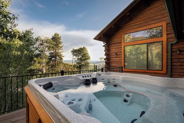 Large hot tub