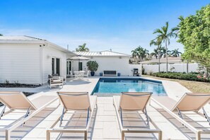 A heated pool