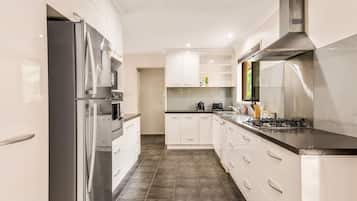 Fridge, microwave, dishwasher, high chair