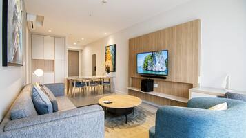 45-inch Smart TV with cable channels