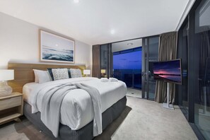 Appartement, 3 chambres, vue océan | Coin séjour