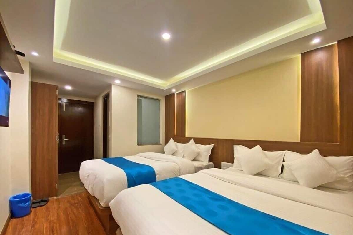 Deluxe vierpersoonskamer | 1 slaapkamer, lakens van Egyptisch katoen, luxe beddengoed
