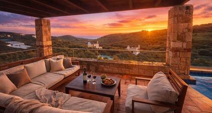 Elegant three bedroom villa with amazing view and a heating pool