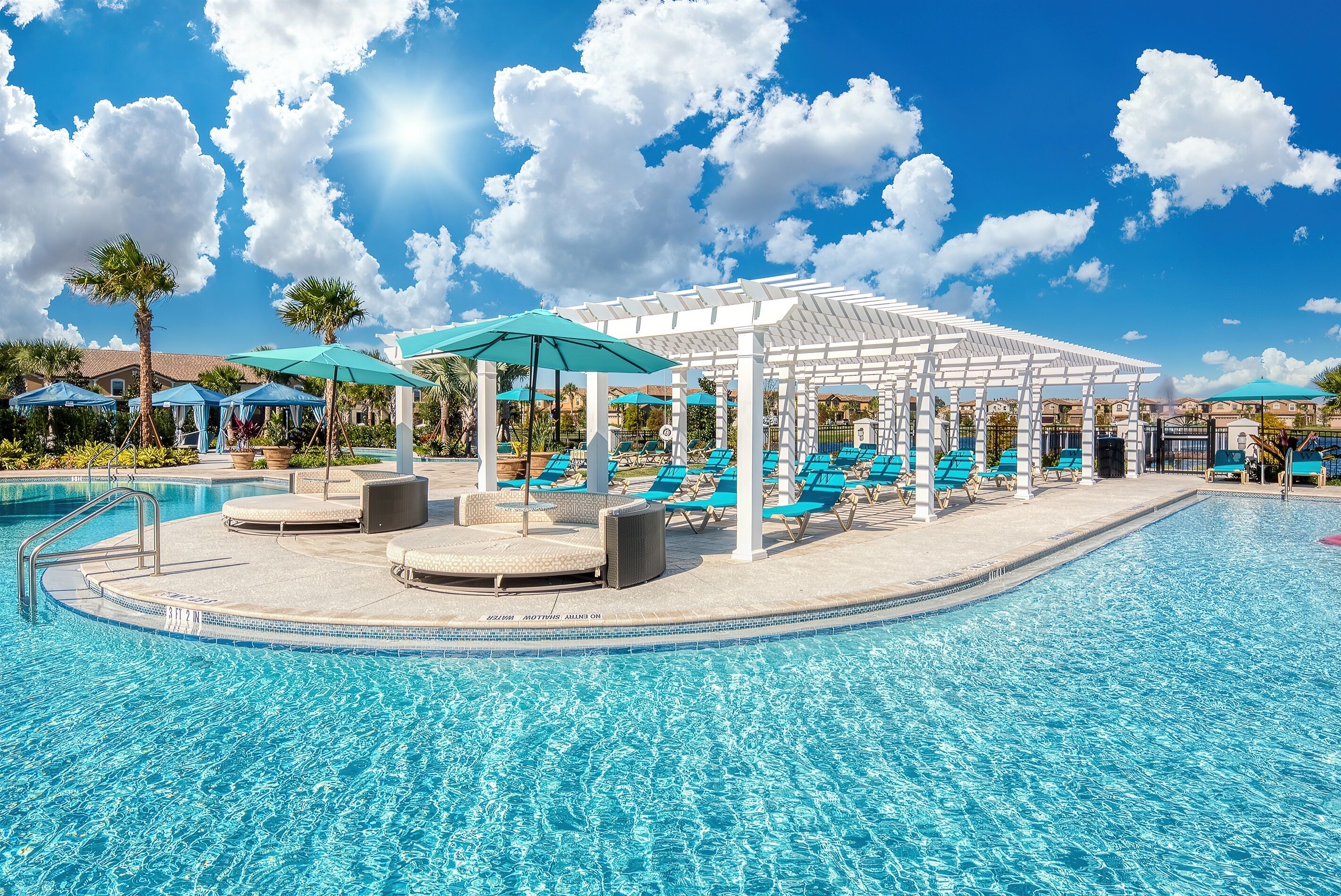 Una piscina riscaldata