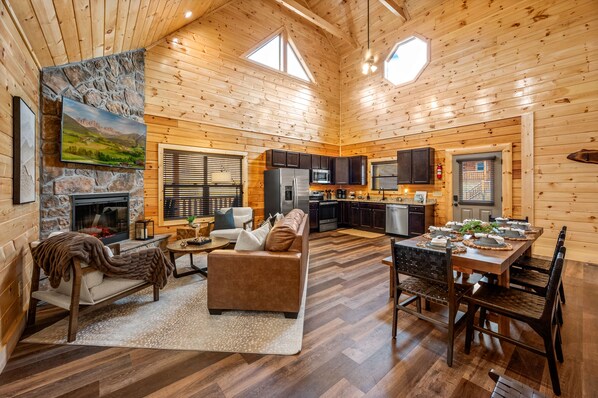 Interior - Downtown Pigeon Forge: Modern indoor pool cabin (Pigeon Forge)