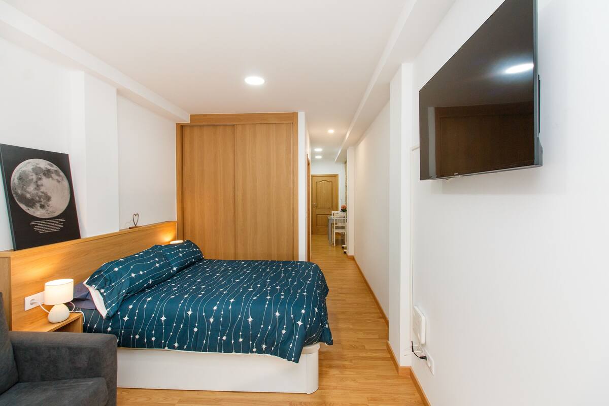 Appartement Design | 1 chambre, couette en duvet d'oie, matelas mémoire de forme