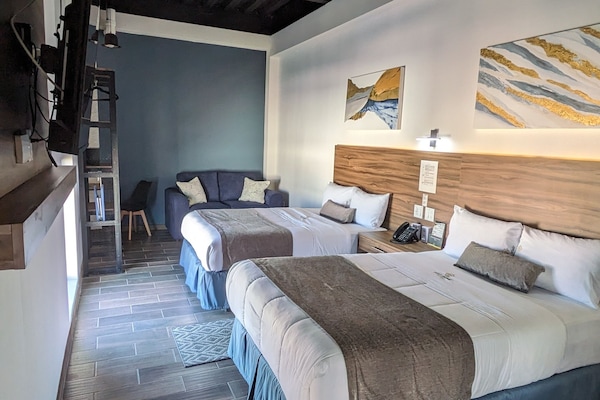 Executive Room, 2 Queen Beds | In-room safe, desk, iron/ironing board, free WiFi