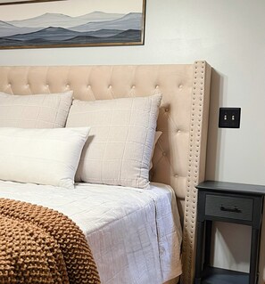 2 bedrooms, iron/ironing board, travel crib, WiFi