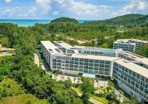 Vue sur la campagne depuis l’hébergement