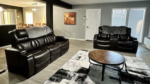 Living area - Seabright Sanctuary - COMFY beds - mins from Margaritaville! (Osage Beach)