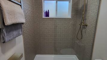 Hair dryer, soap, toilet paper