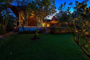 Front of property – evening/night