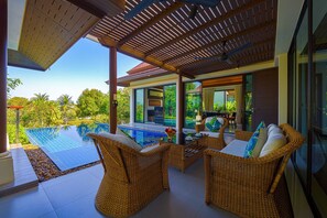 Terrace/patio - 3Bed Bali Style Villa Close To Beach PR6 (Pranburi)
