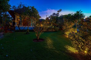 Front of property – evening/night