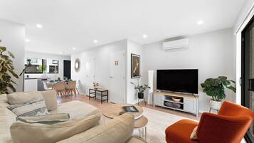 Smart TV, books, music library, video library