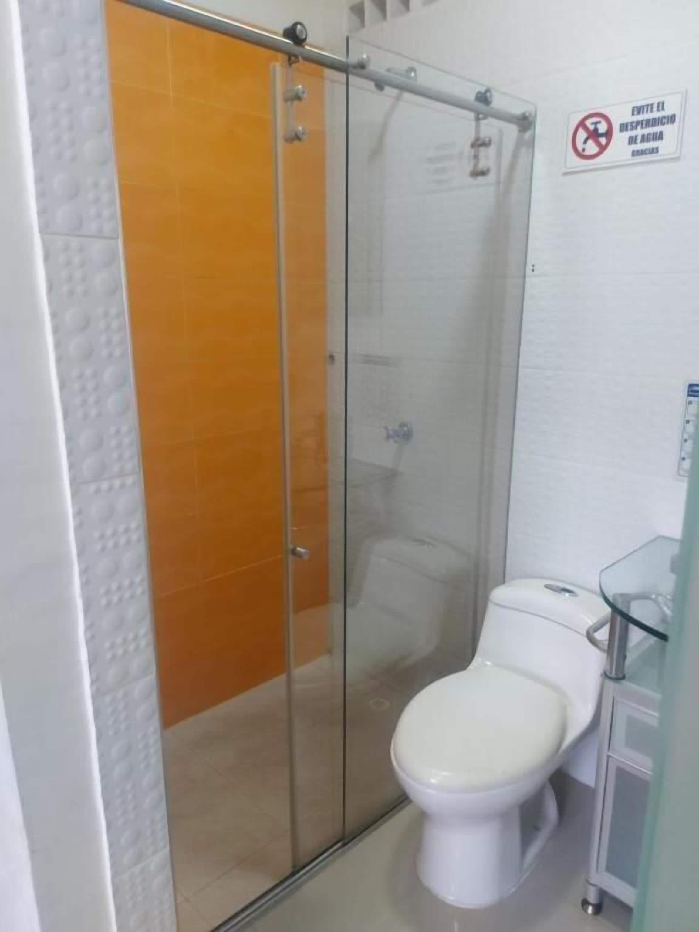 Towels, soap, toilet paper