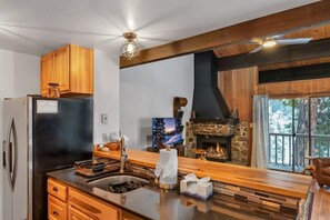 Fridge, microwave, oven, stovetop - 3BR Tahoe Stay | Steps to Beach & Northstar (Kings Beach)