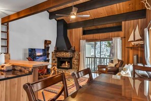 TV, fireplace, DVD player - 3BR Tahoe Stay | Steps to Beach & Northstar (Kings Beach)