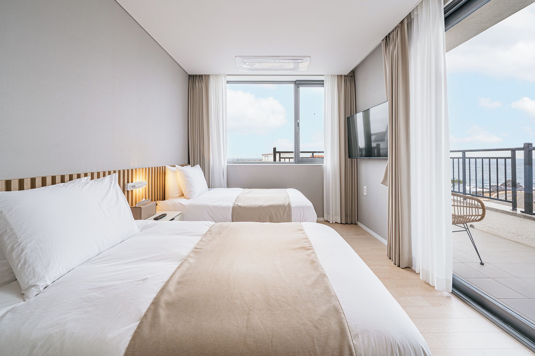 Appartement Duplex Luxe, 2 chambres, piscine privée, vue océan | 2 chambres, literie de qualité supérieure, décoration personnalisée