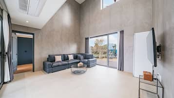 Televisión LED, Netflix, piso con calefacción, servicios de streaming