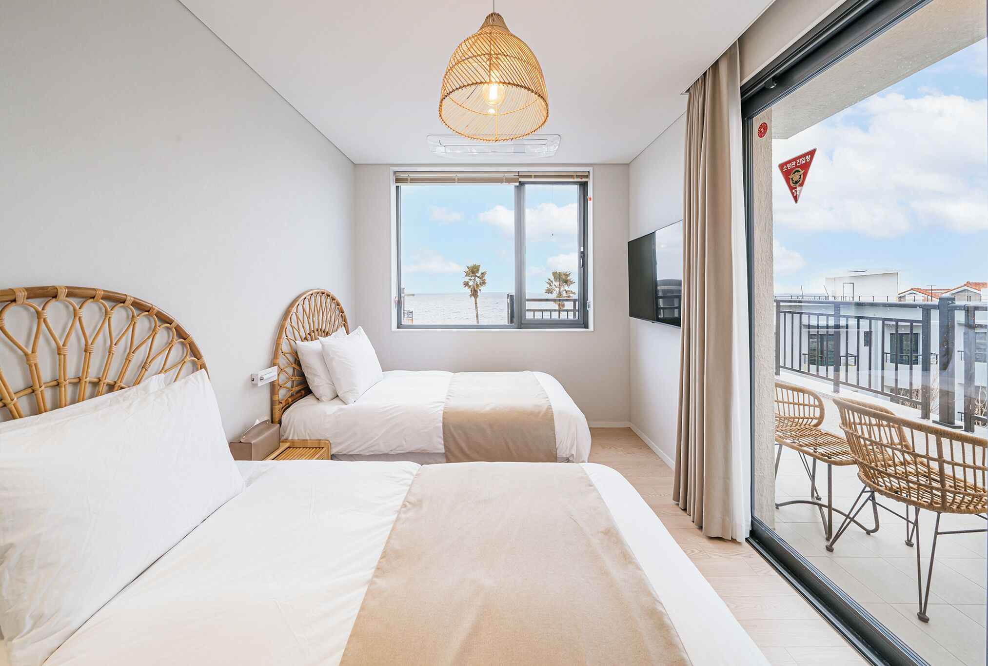 Appartement Duplex Deluxe, 2 chambres, piscine privée, vue océan | Détail de l’intérieur