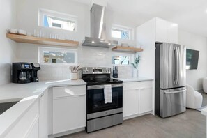 Fridge, microwave, oven, stovetop - Sunset Cove 2 - Pool - Sea Views - Walkable (St. Augustine)