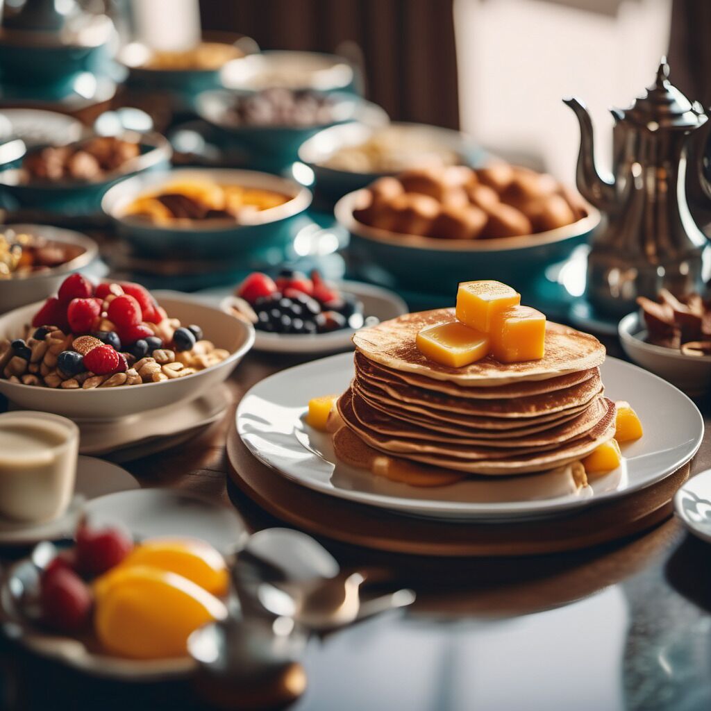 فطور كامل يوميًا بتكلفة قدرها (10 USD للشخص)