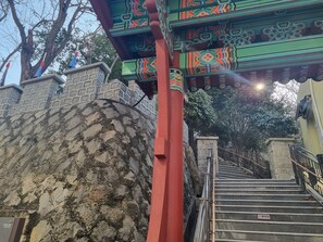 숙박 시설에서 보는 주변 전망