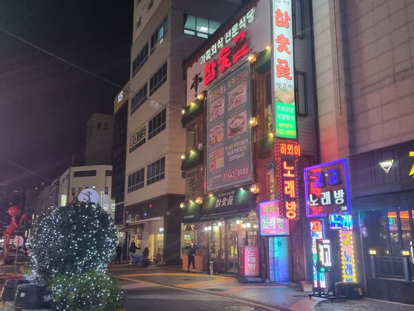 숙박 시설에서 보는 주변 전망