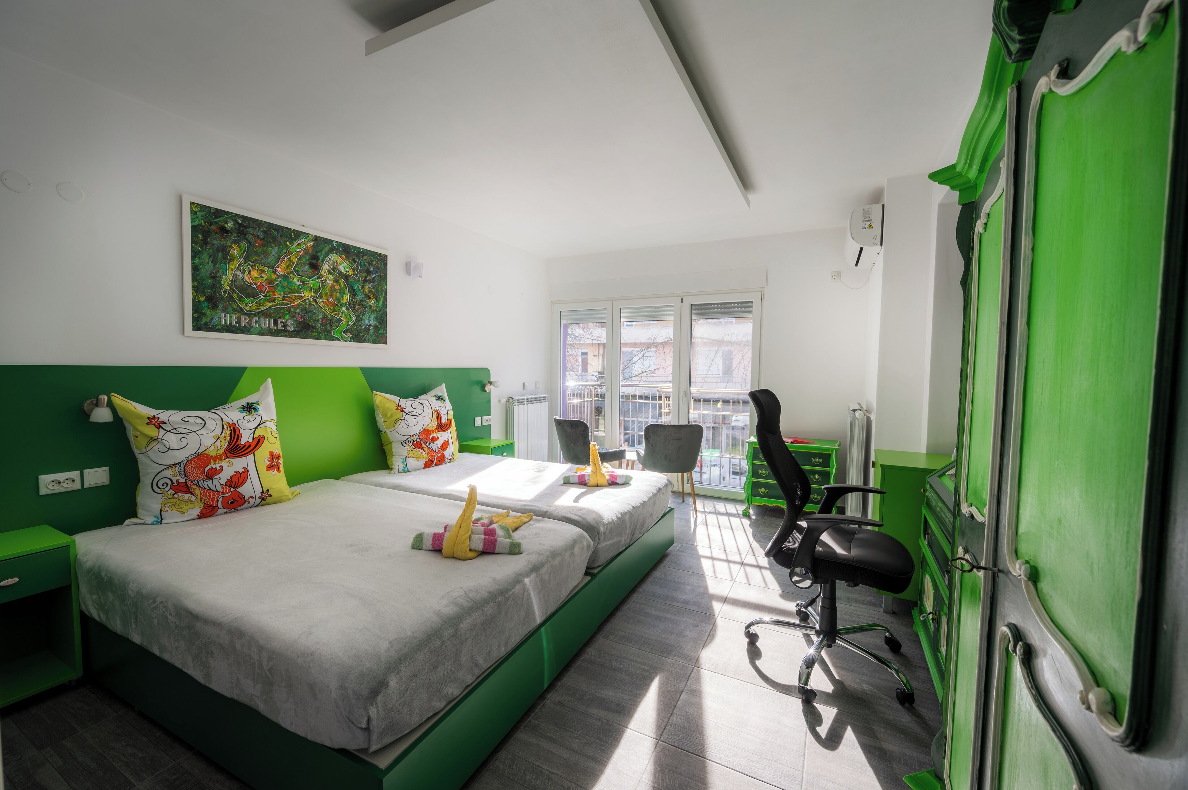 Standard Double Room (HERCULES) | In-room safe, desk, free WiFi