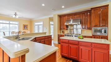 Microwave, oven, stovetop, dishwasher