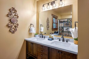 Shower, eco-friendly toiletries, hair dryer, towels