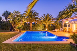A heated pool