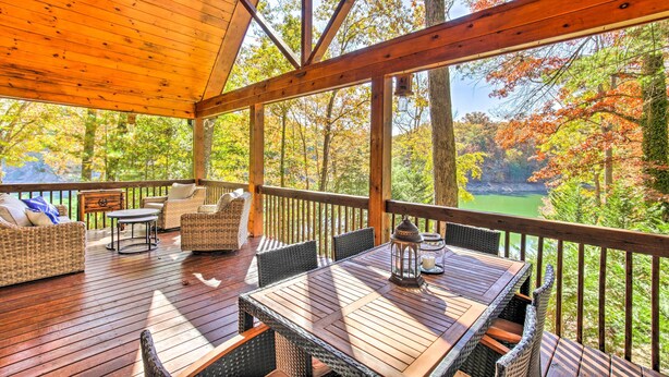 Property grounds - Lake Nottely Retreat With Hot Tub & Fire Pit! (Blairsville)