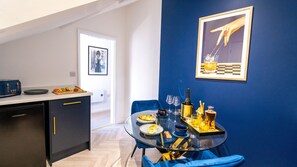 Premium Apartment, 1 King Bed, Kitchenette, Sea View | 1 bedroom, soundproofing, free WiFi, bed sheets - Bowles Hotels (Redcar)