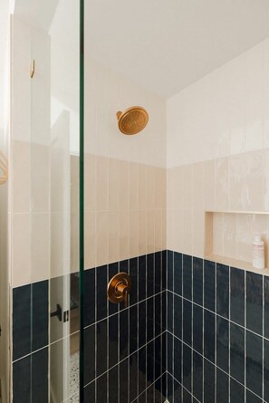 Shower, towels, soap