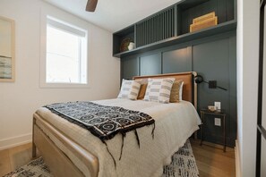 2 bedrooms, travel crib, WiFi, bed sheets