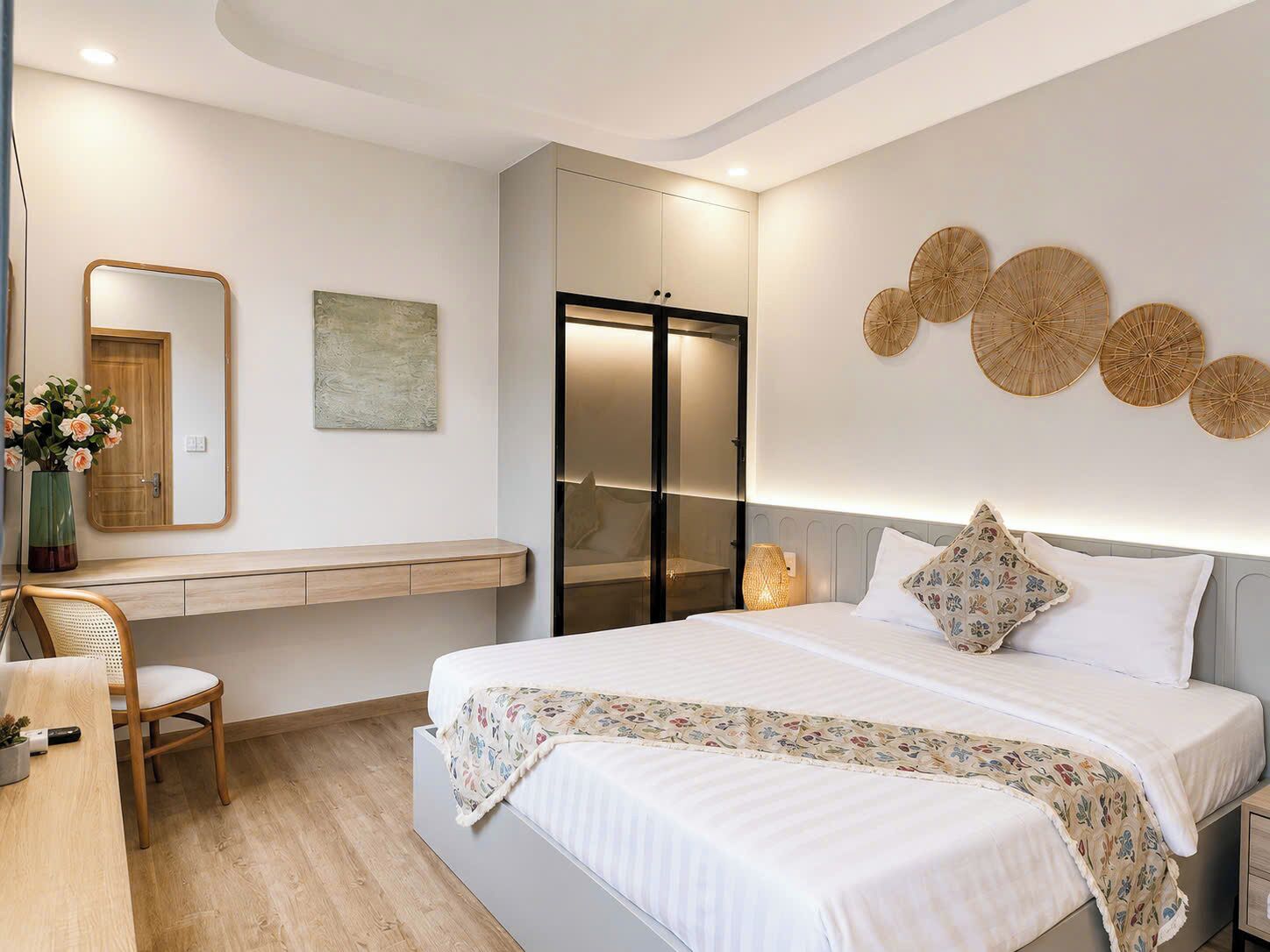 Premium bedding, memory-foam beds, minibar, desk