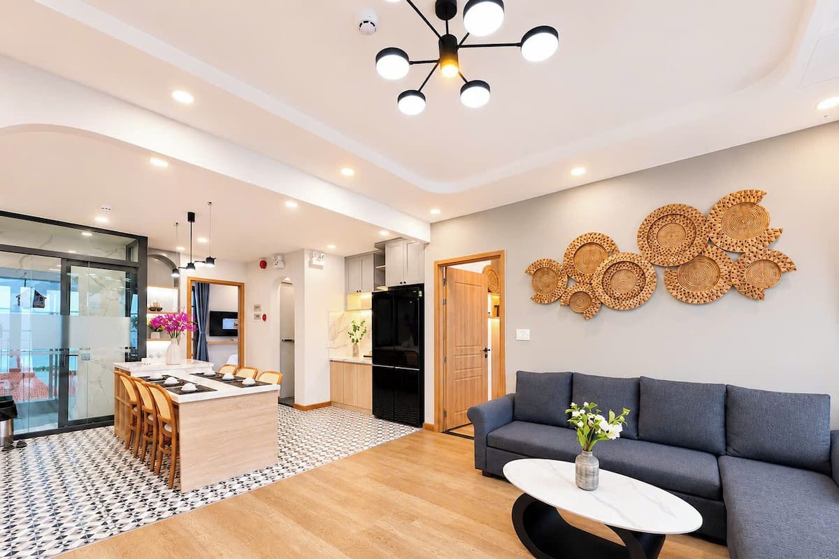 Luxury Apartment, 2 Bedrooms, Non Smoking, Ocean View | Premium bedding, memory-foam beds, minibar, desk