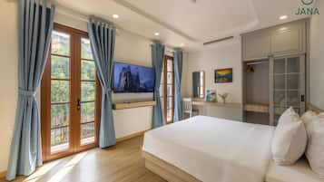 Ropa de cama de alta calidad, colchones con efecto memoria y minibar