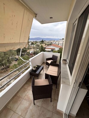 Apartment | Balcony - VerGian Brand New Apt at Agioi Theodoroi (Loutraki-Agioi Theodoroi)