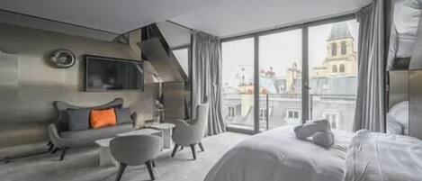 1 soverom, strykejern/-brett, reiseseng for barn og wi-fi