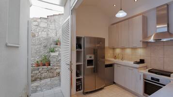 House (Three Bedroom Holiday Home with Terra) | Private kitchen | Fridge