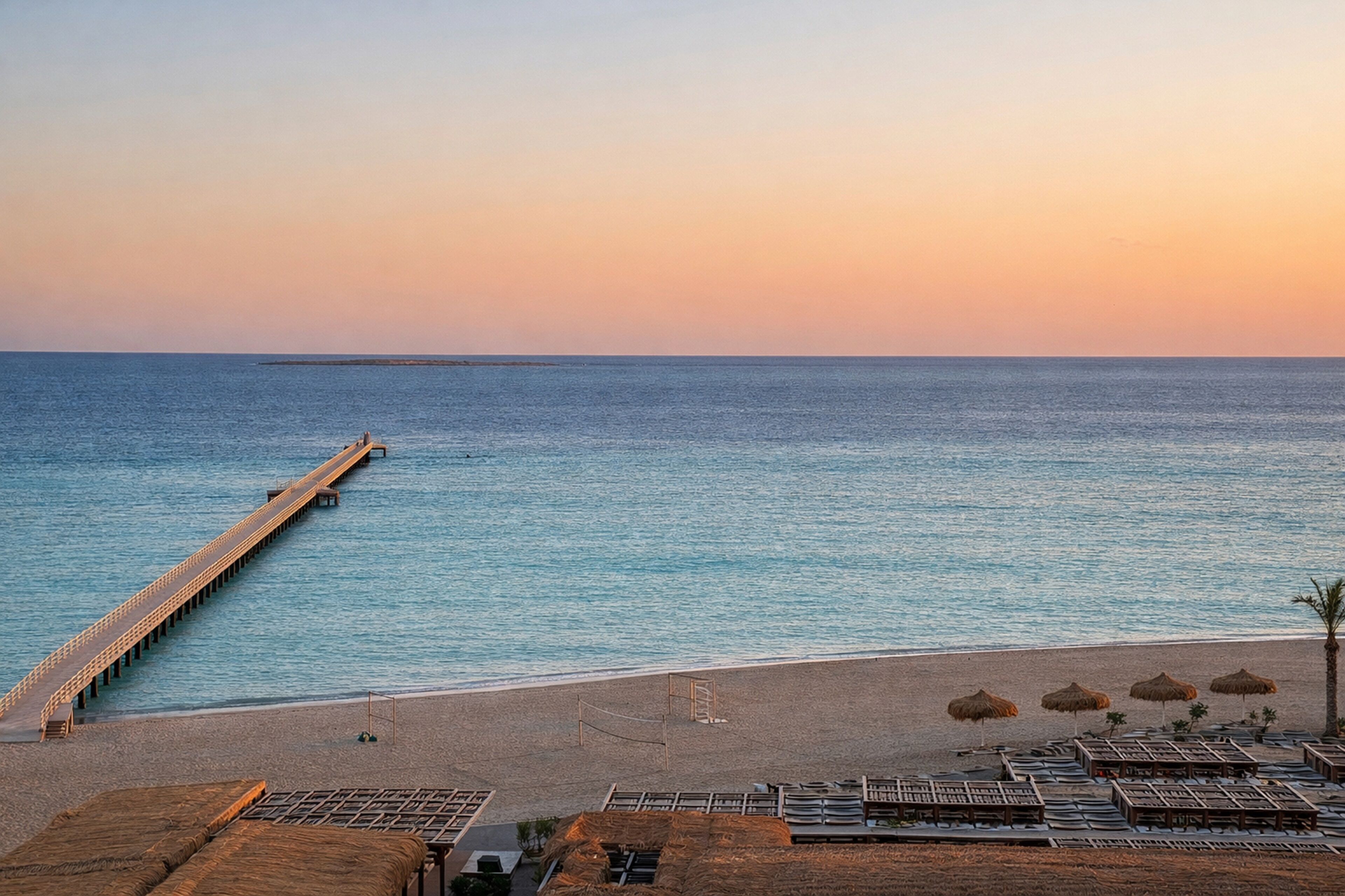 Playa privada y arena blanca